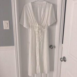 White Beach or Swim Cover up - Small